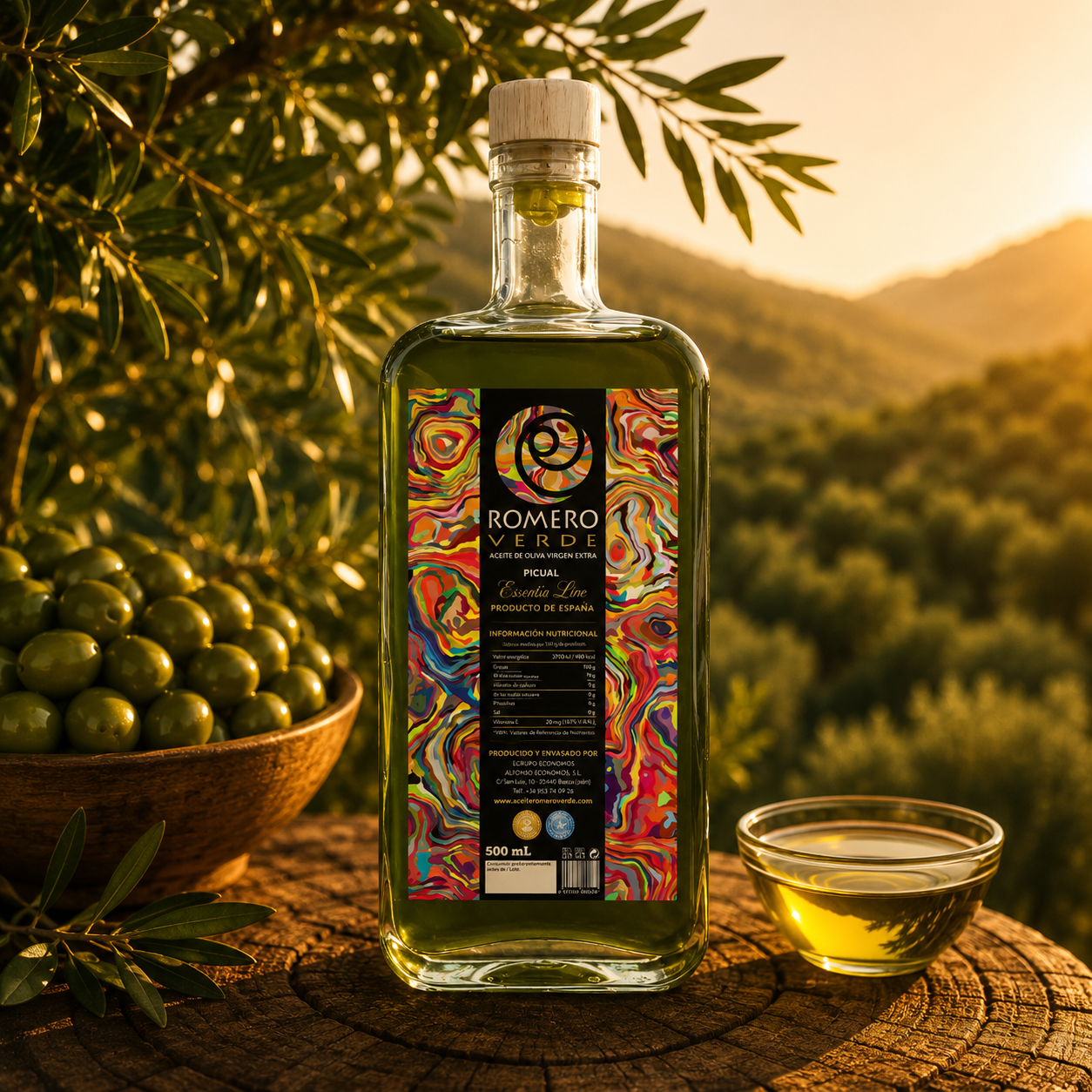 Línea AOVE Essentia Premium de Cosecha Temprana 500 ml